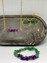 Load image into Gallery viewer, Emerald & Lilac - Neckloops