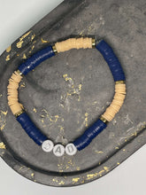 Load image into Gallery viewer, Affirmation Bracelip - Dad (Navy and Tan Heishi)