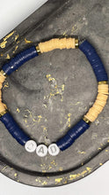 Load image into Gallery viewer, Affirmation Bracelip - Dad (Navy and Tan Heishi)