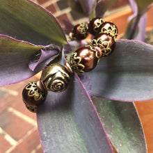 Load image into Gallery viewer, Beaded Stretch Bracelet - Vintage Burgundy