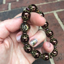 Load image into Gallery viewer, Beaded Stretch Bracelet - Vintage Burgundy