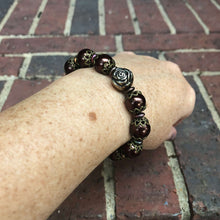 Load image into Gallery viewer, Beaded Stretch Bracelet - Vintage Burgundy