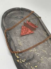 Load image into Gallery viewer, Necklace (Leather) - Three Triangles and a Fourth