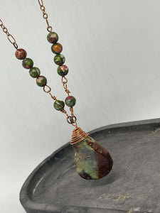 Necklace (Beaded) - Multi Beaded Chrysoprase Beauty