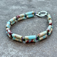 Load image into Gallery viewer, Double Trouble Beaded Bracelet - Peaceful Jasper
