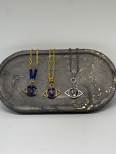 Load image into Gallery viewer, Necklace (Beaded) - The Eye (Blue/Gold)
