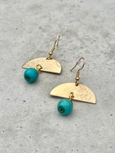 Load image into Gallery viewer, Beaded Earrings - Turquoise Drops
