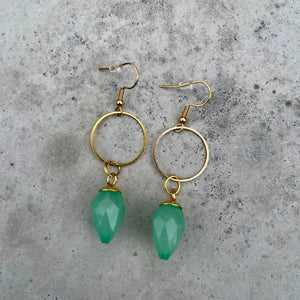 Beaded Earrings - Greendrops