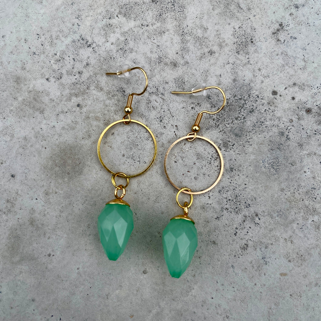 Beaded Earrings - Greendrops