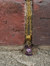 Load image into Gallery viewer, Necklace (Beaded) - The Eye (Purple/Gold)
