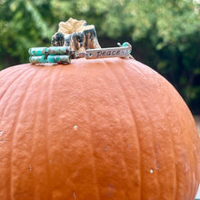 Load image into Gallery viewer, Affirmation Bracelip - Double Stranded Peace in Jasper
