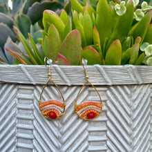 Load image into Gallery viewer, Beaded Wire Wrapped Earrings - Sunrisen
