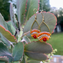 Load image into Gallery viewer, Beaded Wire Wrapped Earrings - Sunrisen
