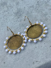 Load image into Gallery viewer, Beaded Wire Wrapped Earrings - Halo
