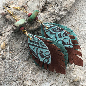 Leather Earrings - Beautiful Dreamers