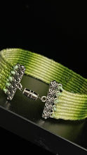 Load image into Gallery viewer, Woven Bracelet - Peaceful Green
