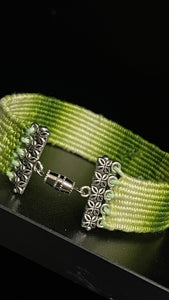 Woven Bracelet - Peaceful Green