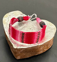 Load image into Gallery viewer, Woven Bracelet - Scarlet Stripes Forever
