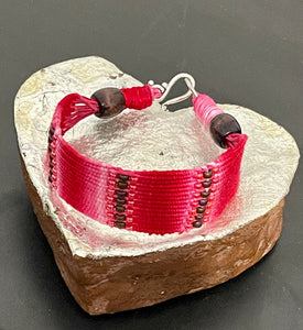 Woven Bracelet - Scarlet Stripes Forever