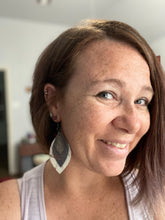 Load image into Gallery viewer, Upcycled Leather Earrings - Frosted
