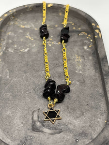 Necklace (Beaded) - Multi Beaded Star of David
