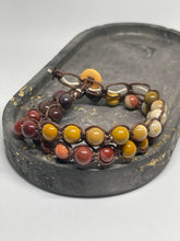 Load image into Gallery viewer, Knotted Bracelip - Mookaite Jasper &amp; Brown
