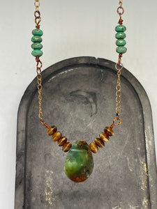 Necklace (Beaded) - Multi Beaded Chrysoprase Beauty
