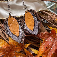 Load image into Gallery viewer, Upcycled Leather Earrings - Sultry
