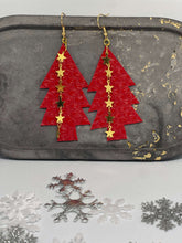 Load image into Gallery viewer, Christmas Trees - Textured Red
