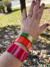 Load image into Gallery viewer, Woven Bracelet - Oranges and Apricots
