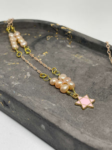 Necklace (Beaded) - Multi Beaded Star of David