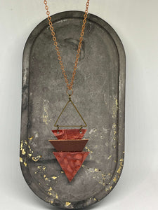 Necklace (Leather) - Three Triangles and a Fourth